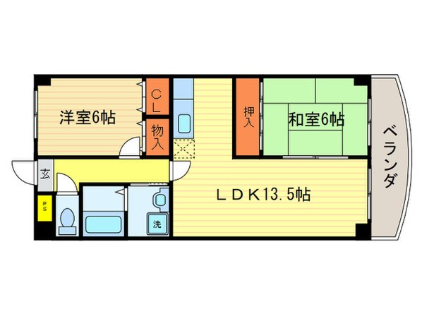 ベネッセ桂川の物件間取画像